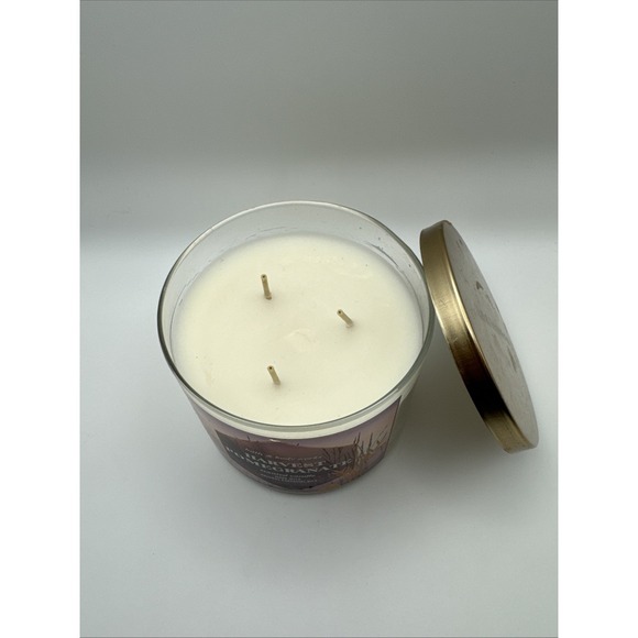 1 Bath & Body Works HARVEST POMEGRANATE Large 3-Wick Candle 14.5 oz - Picture 2 of 3